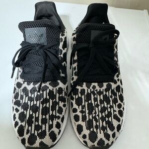 Adidas leopard black sneakers size 8.5 women